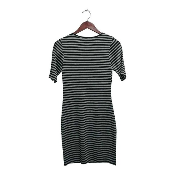 Short sleeve black striped dress by I.N. San Francisco.  Size Small - Picture 2 of 3
